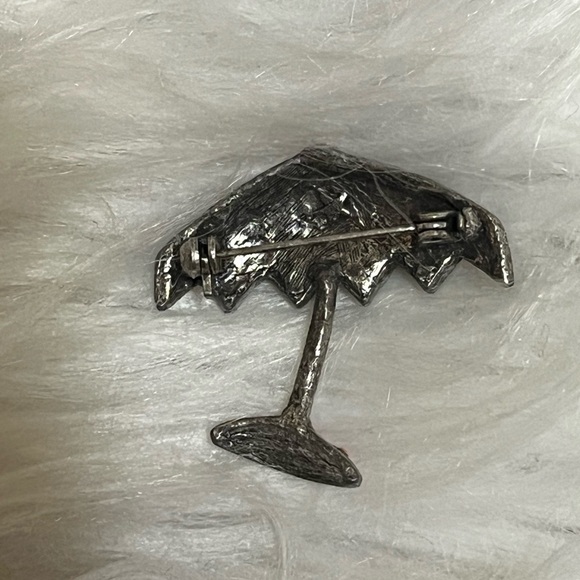 Vintage Umbrella Brooch - Picture 4 of 10